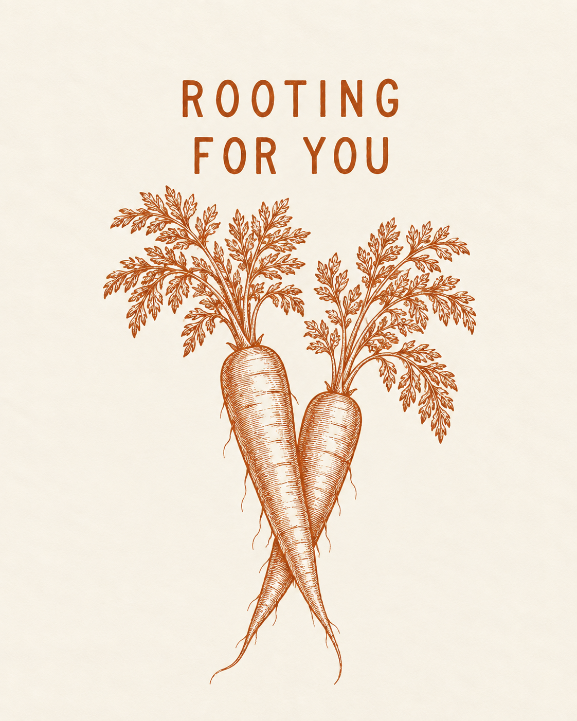 Rooting For You — Carrot Printable Wall Art