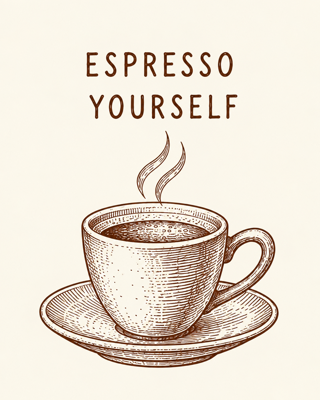Espresso Yourself — Coffee Printable Wall Art