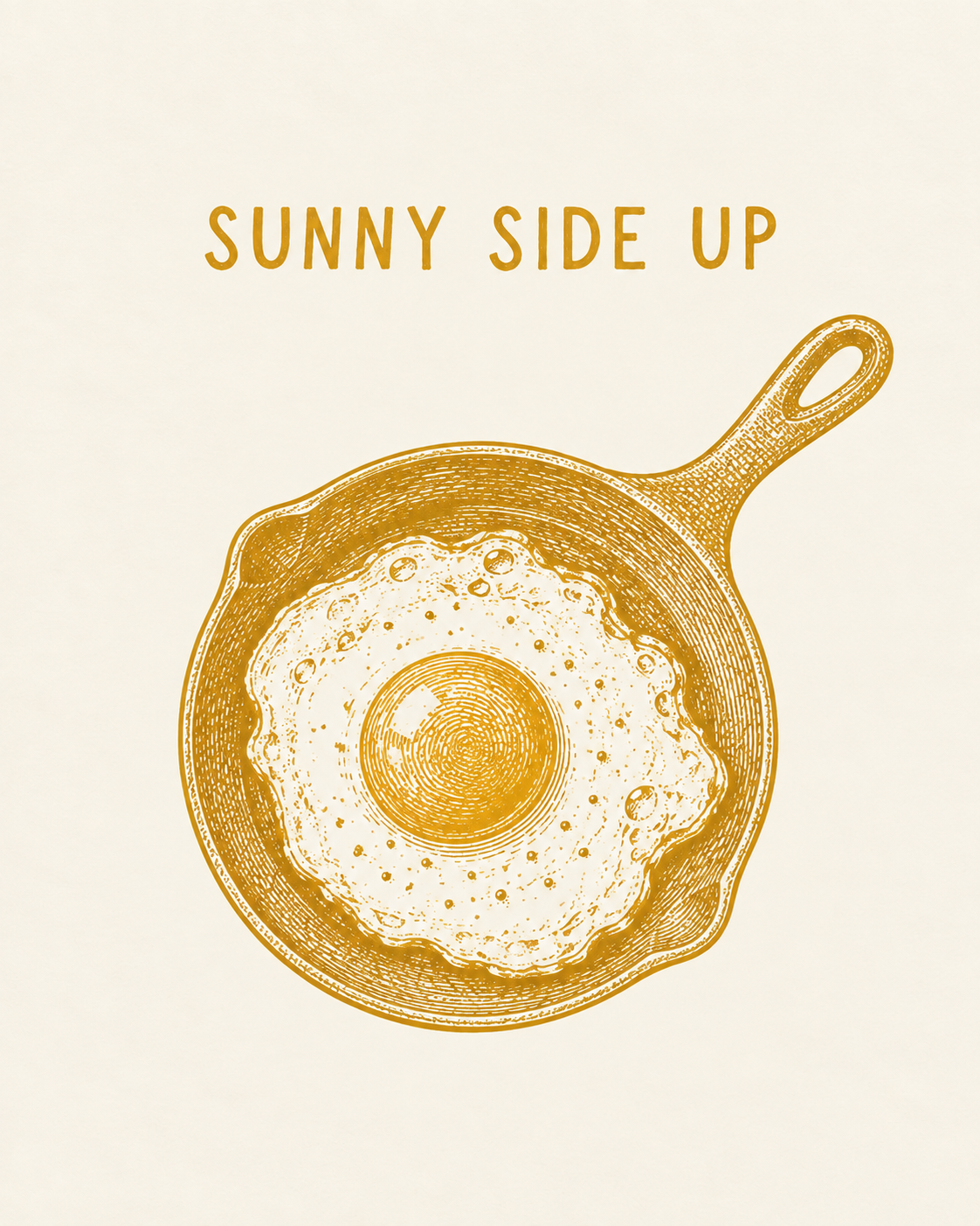Sunny Side Up — Egg Printable Wall Art