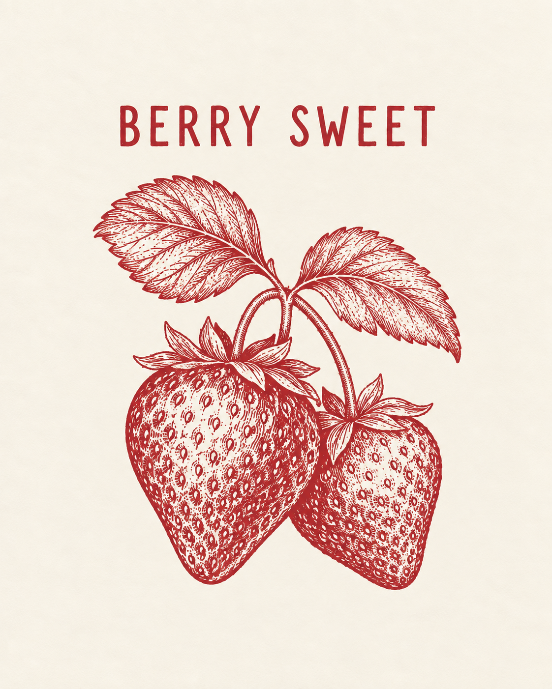 Berry Sweet — Strawberry Printable Wall Art